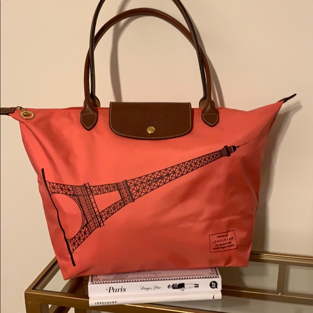 Longchamp Le Pliage Eiffel Tower Tote